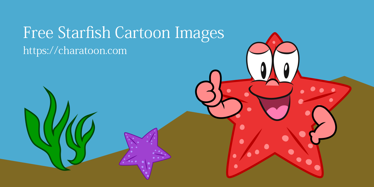 Imágenes prediseñadas de personaje de Estrella de mar gratis