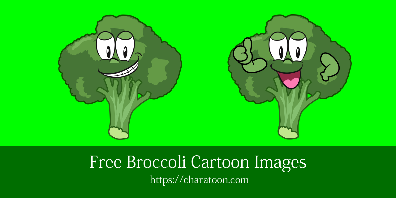 Imágenes prediseñadas de personaje de Brócoli gratis