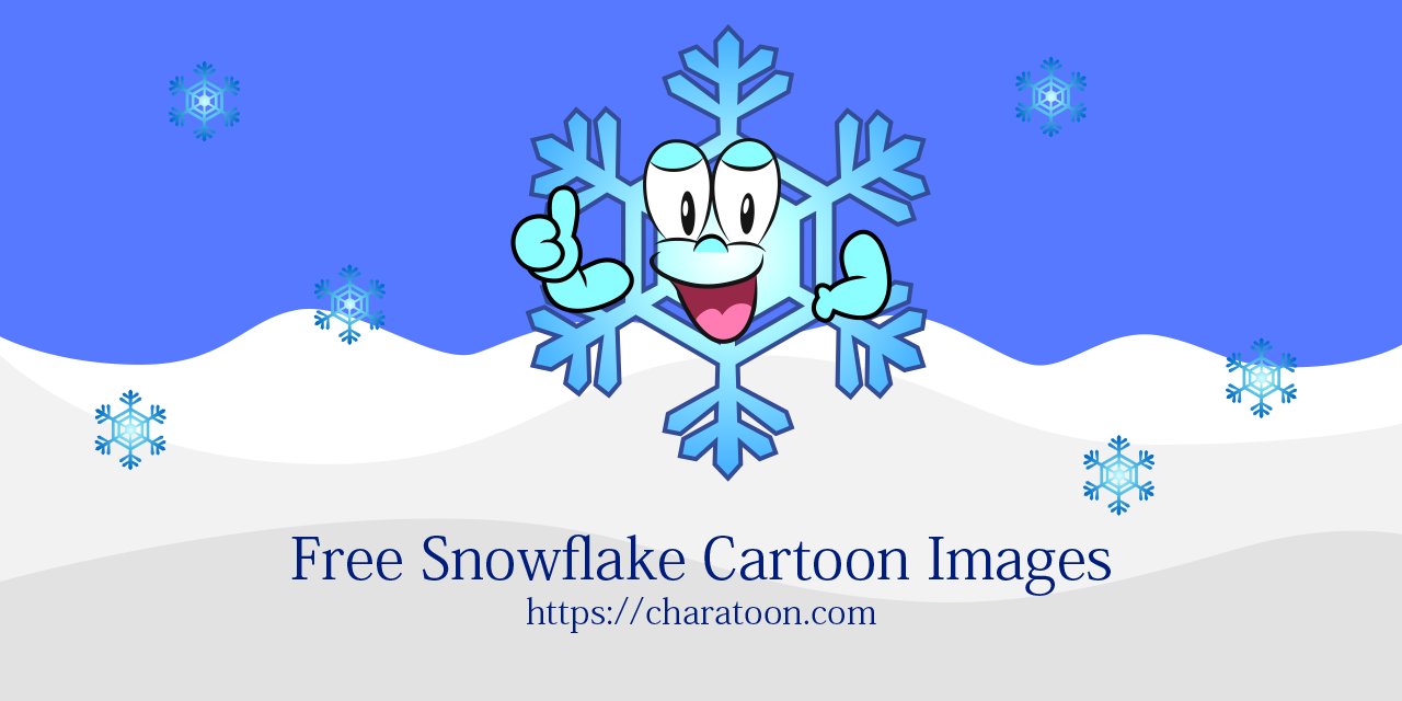 Imágenes prediseñadas de personaje de Copo de nieve gratis