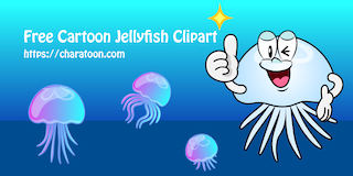 Cartoon Jellyfish Clipart