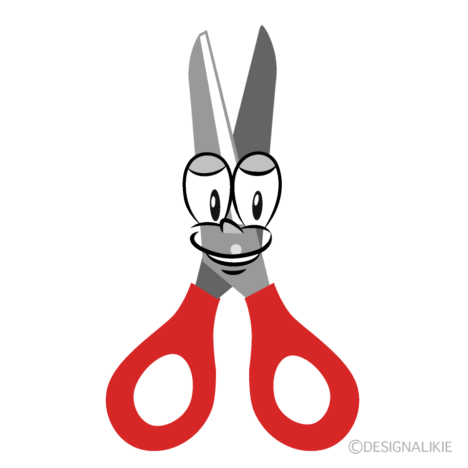 Scissors Cartoon Character Image