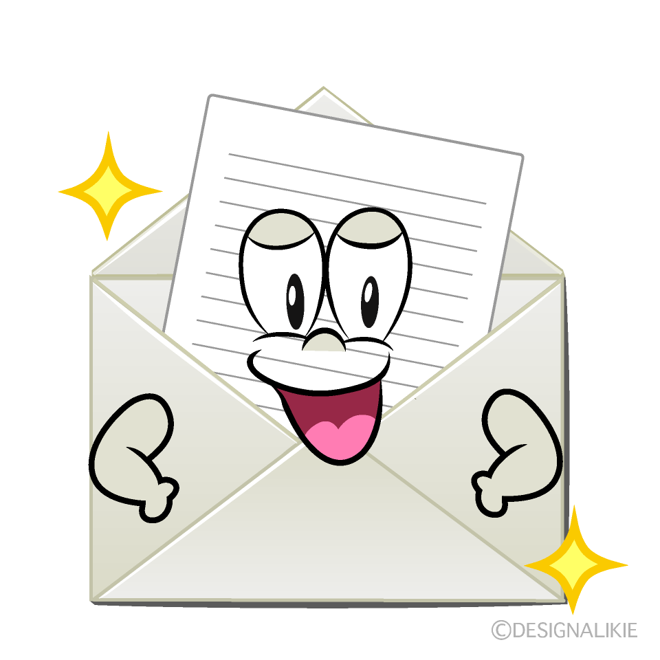 Glitter Letter Cartoon Character Image