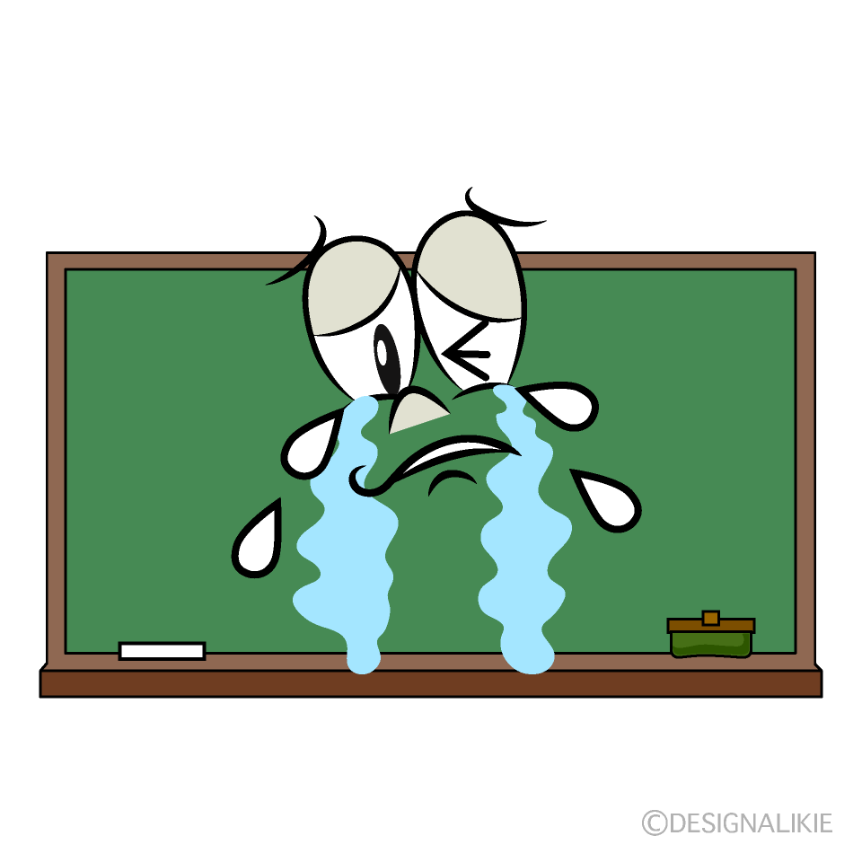 Pizarra Llorando Animado