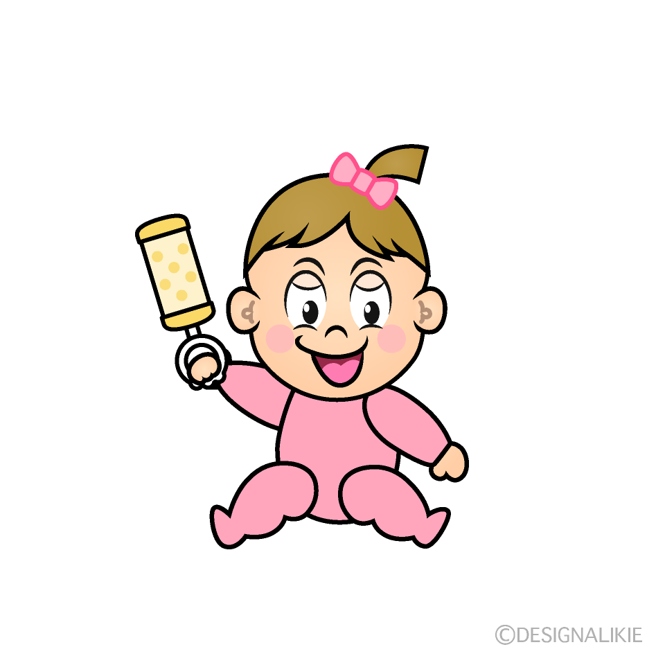 Speaking Baby Girl Cartoon Character Image