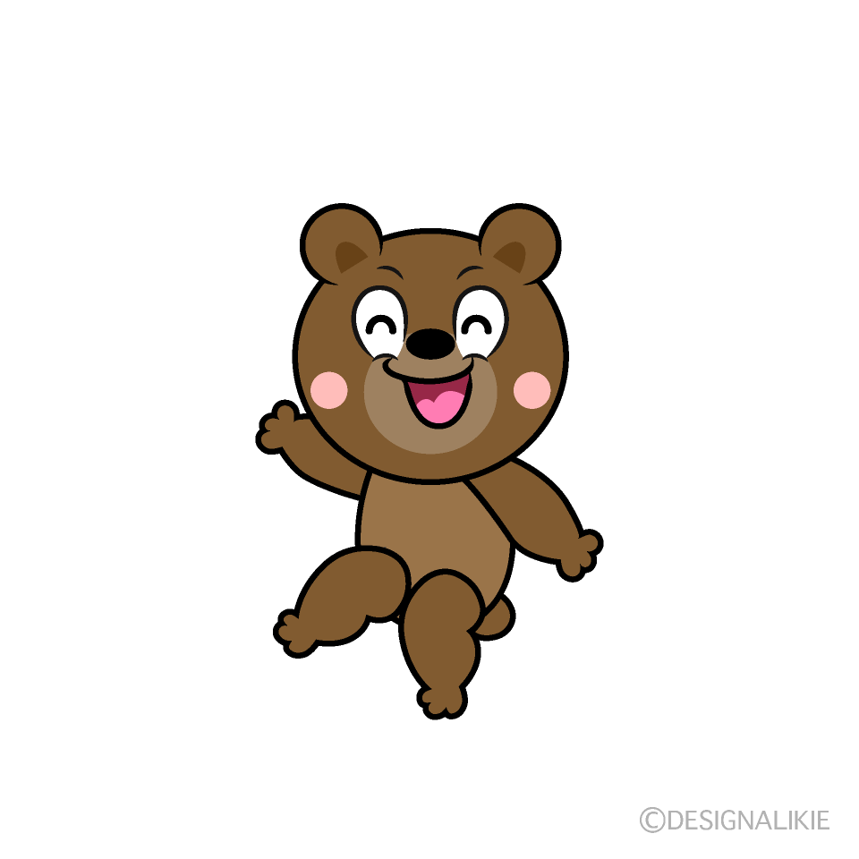 Smiling Bear Cartoon Character Image