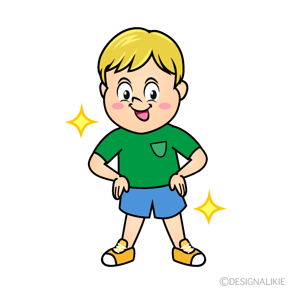 Glitter Boy Cartoon Character Image
