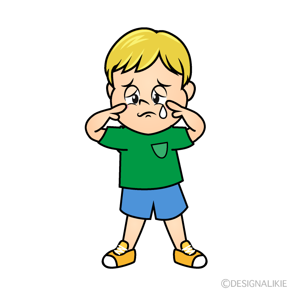 Sad Boy Cartoon Character Image