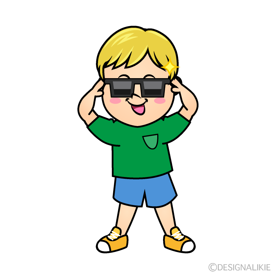 Cool Boy Cartoon Character Image