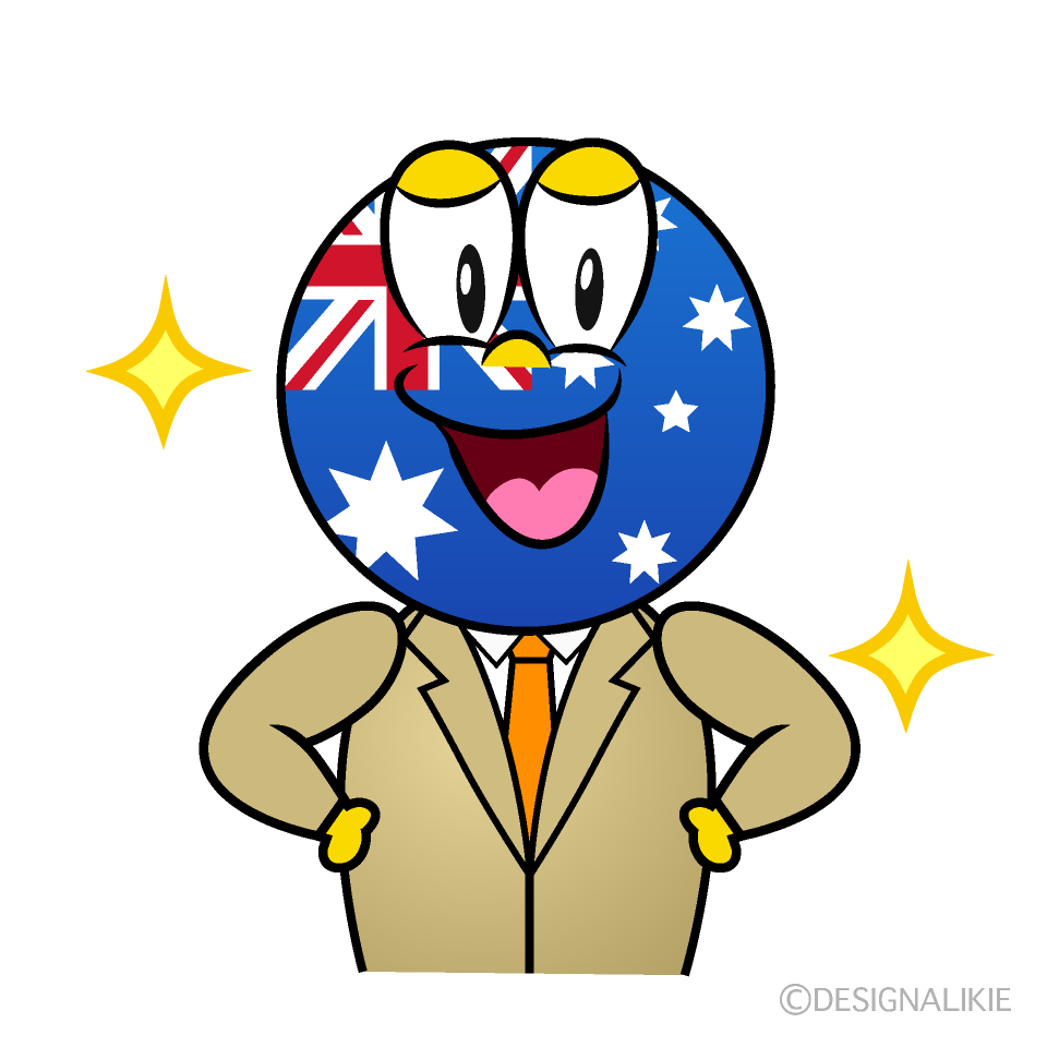 Australiano Brillante Animado