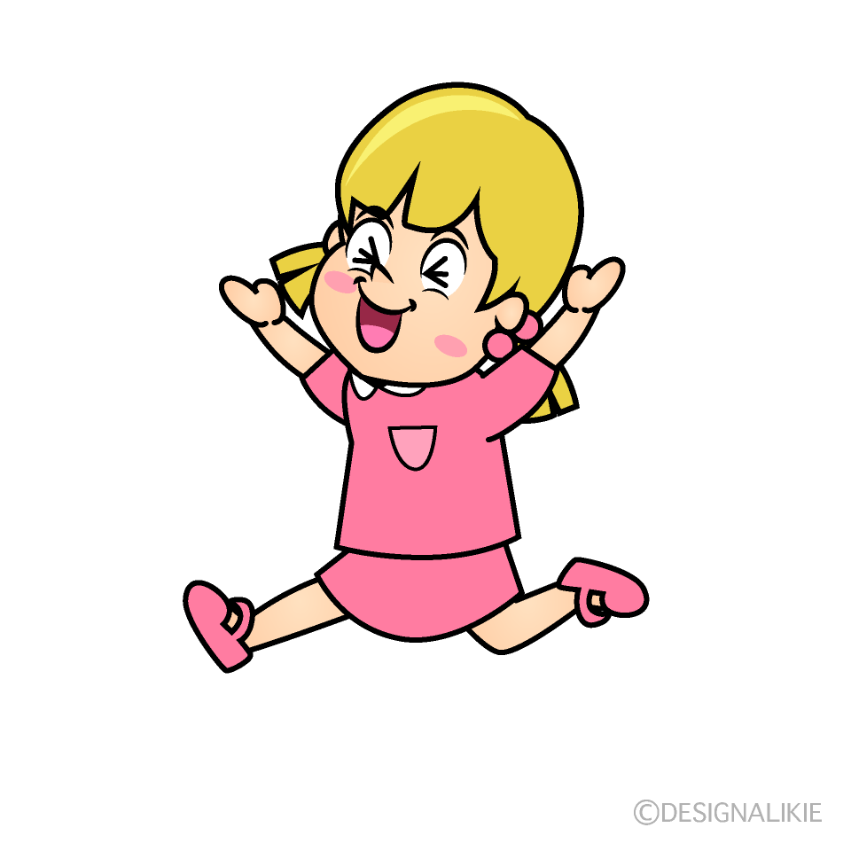 Laughing Girl Cartoon Character Image