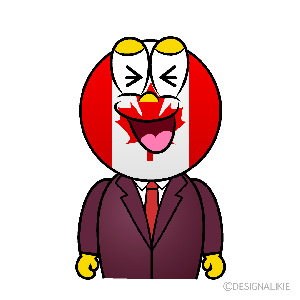 Canadiense Riéndose Animado