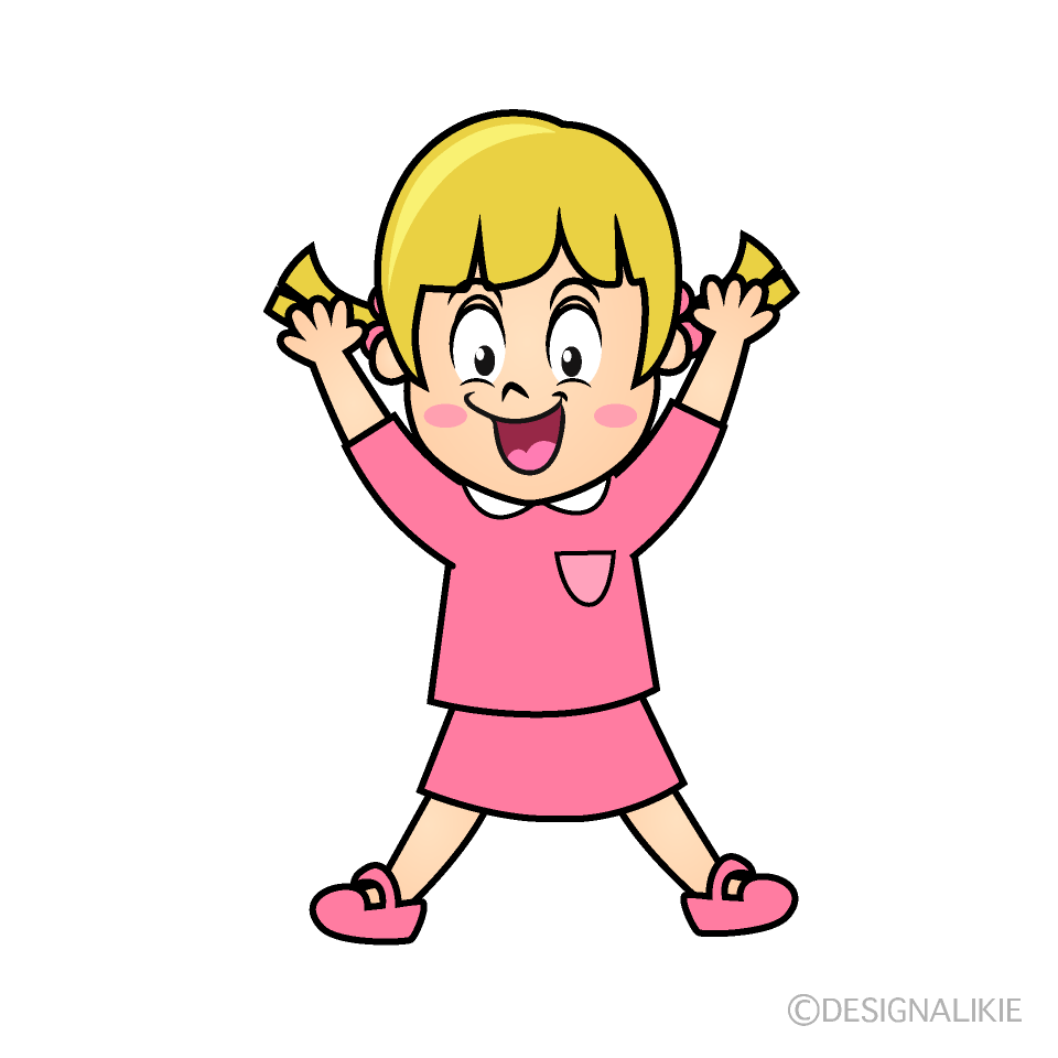Surprised Girl Cartoon Character Image