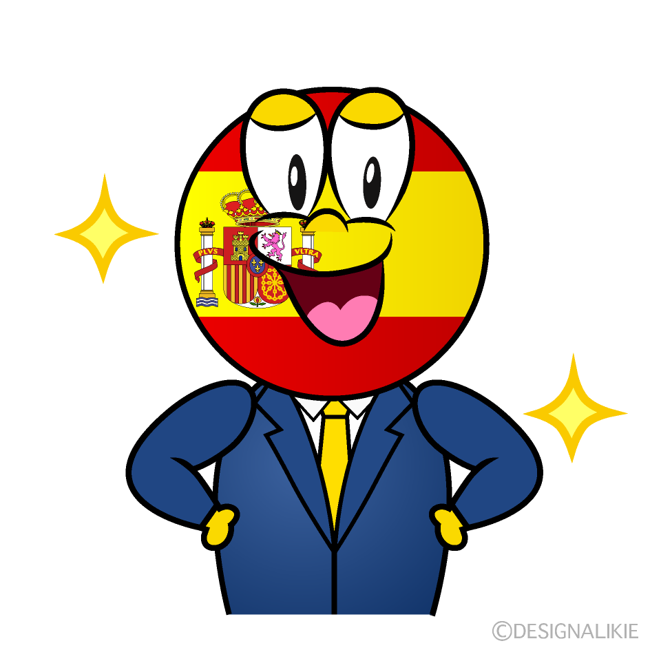Glitter Spanish Cartoon Character Image