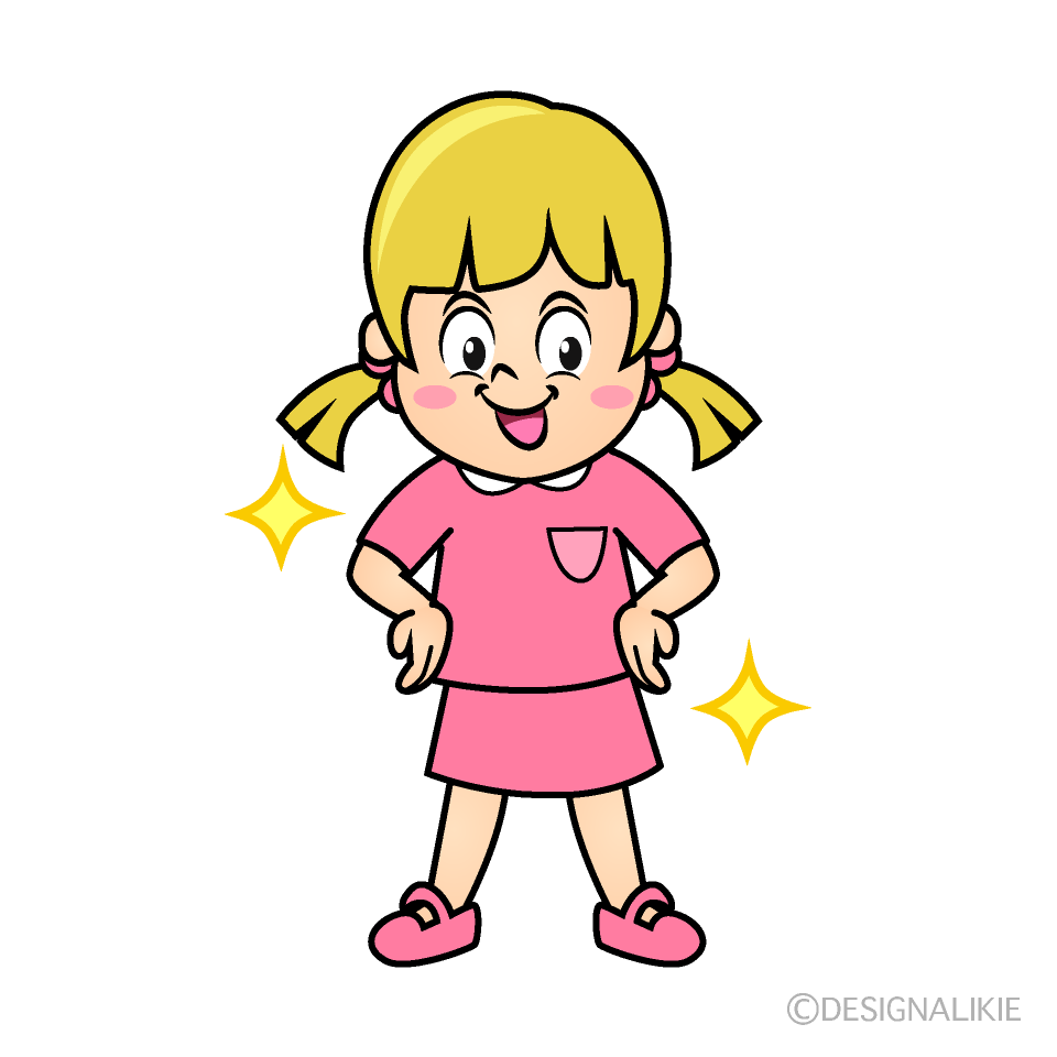 Glitter Girl Cartoon Character Image