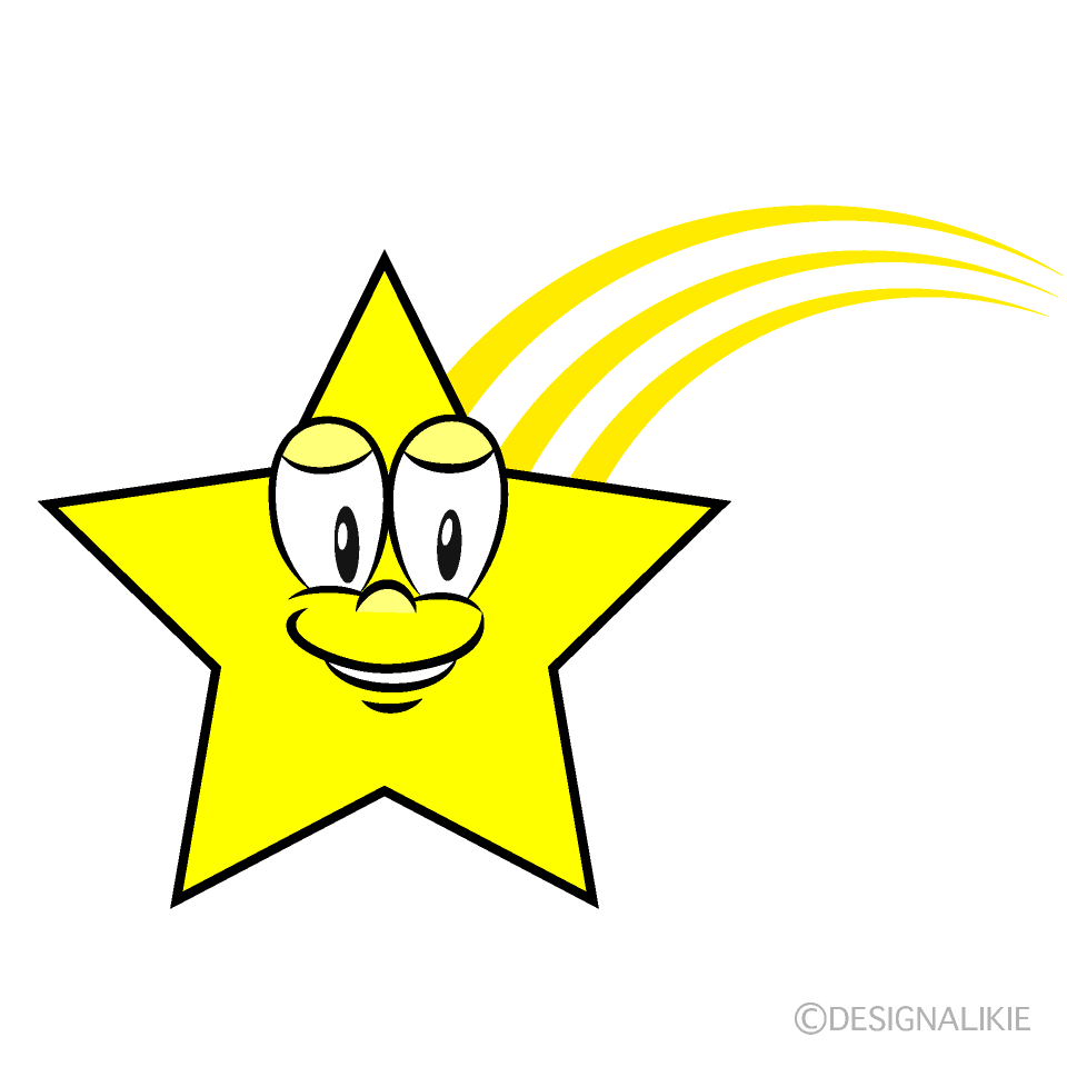 Shooting Star Cartoon Character Image