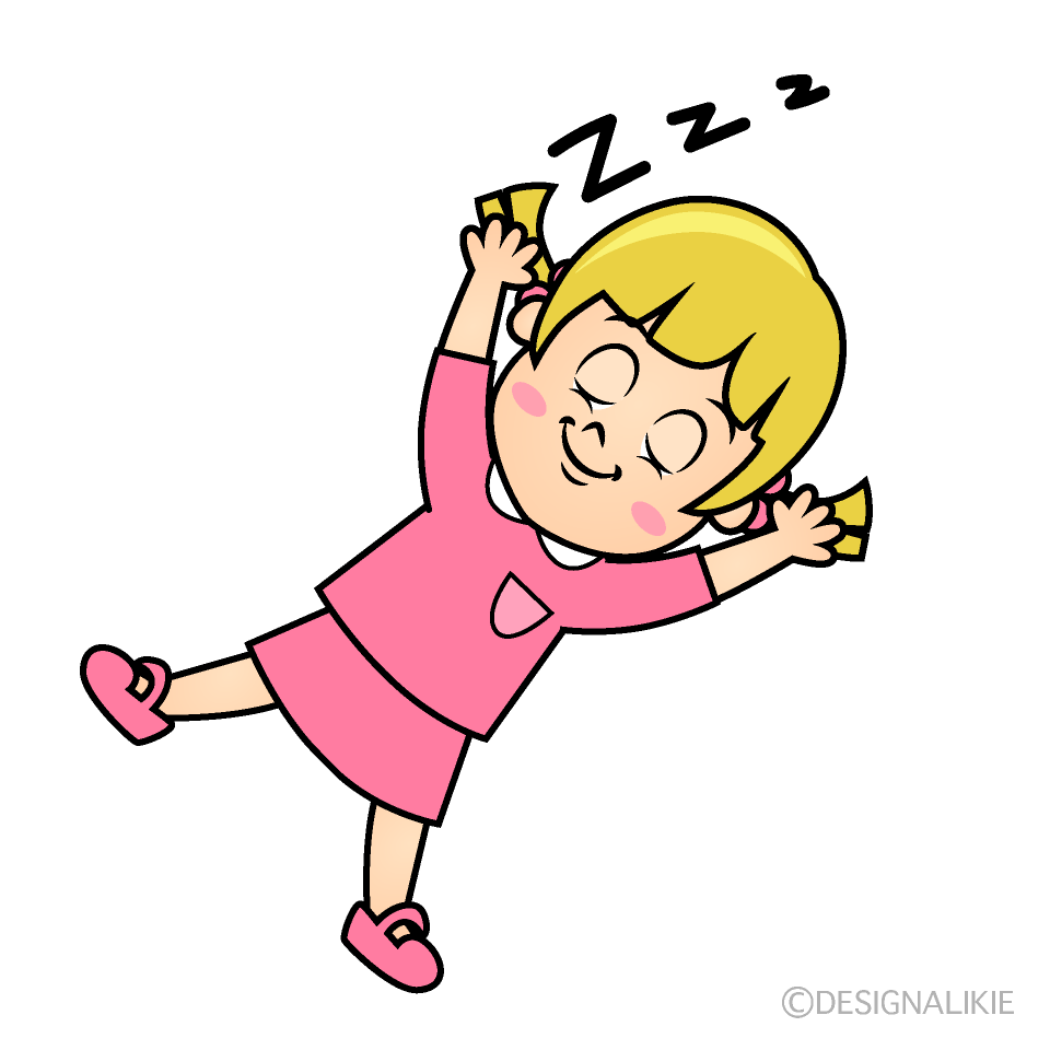 Sleeping Girl Cartoon Character Image