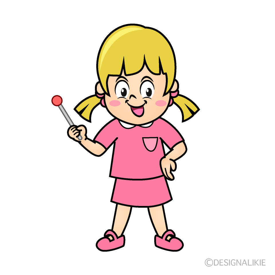 Speaking Girl Cartoon Character Image