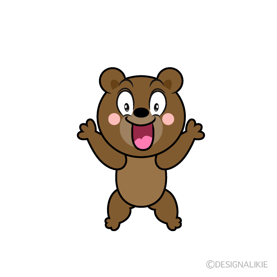 Surprised Bear Cartoon Character Image