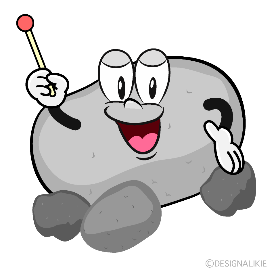 Speaking Stone Cartoon Character Image