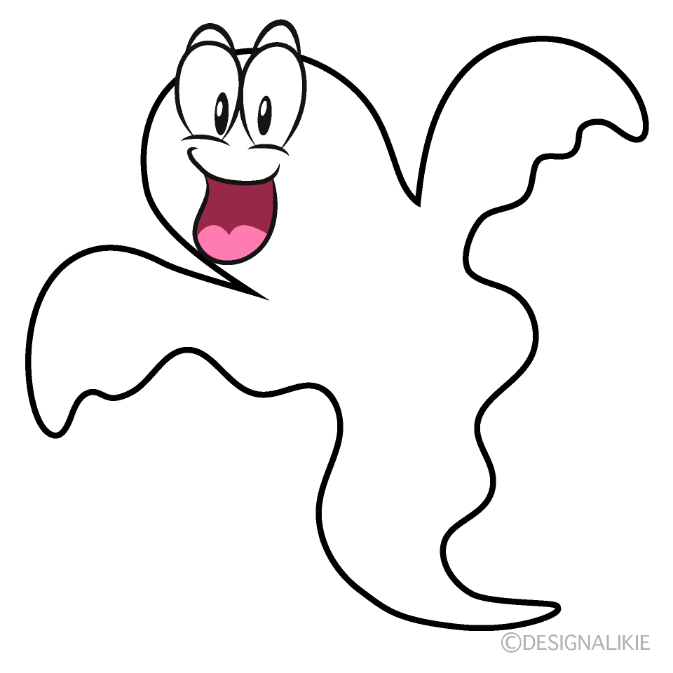 Surprised Ghost Cartoon Character Image