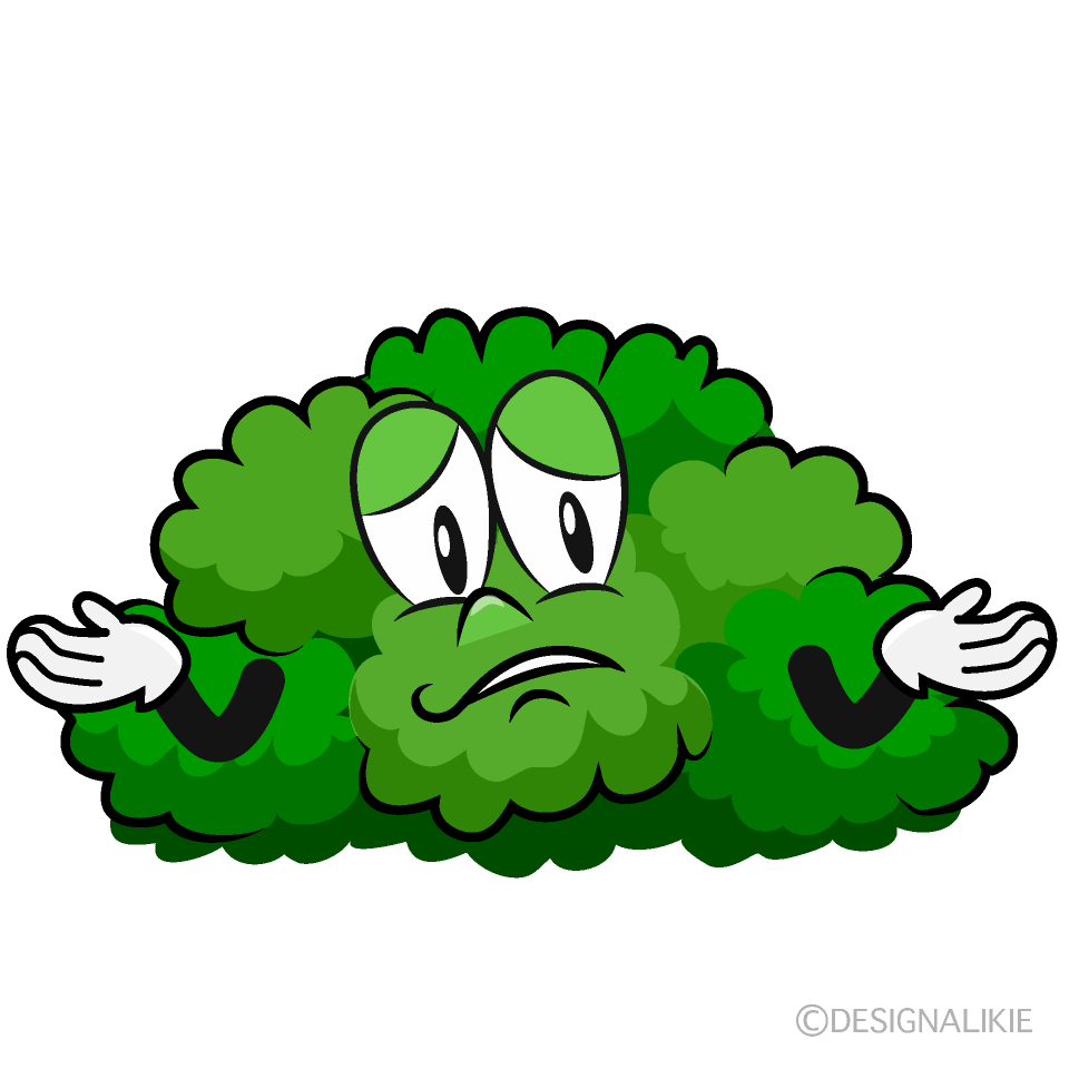 Troubled Bush Cartoon Character Image