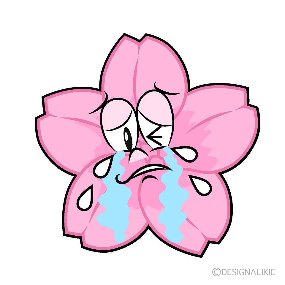 Cerezo en Flor Llorando Animado