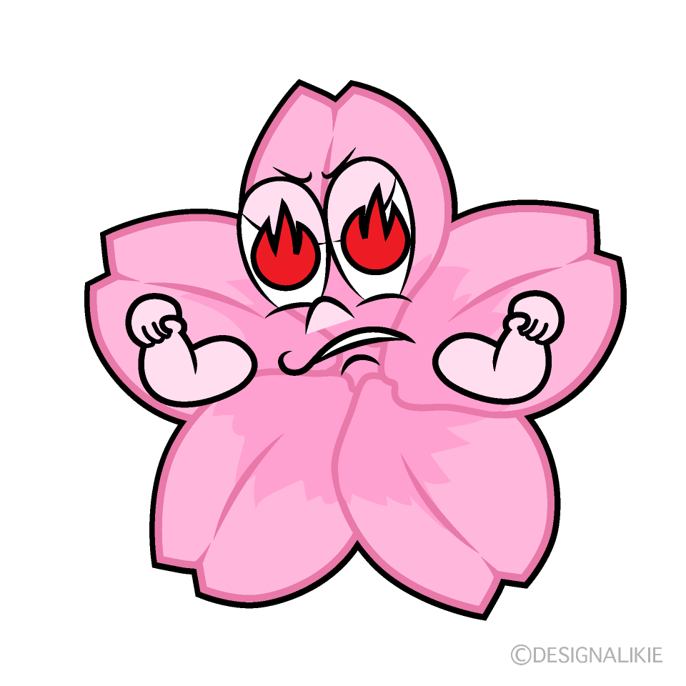 Cerezo en Flor Entusiasmado Animado
