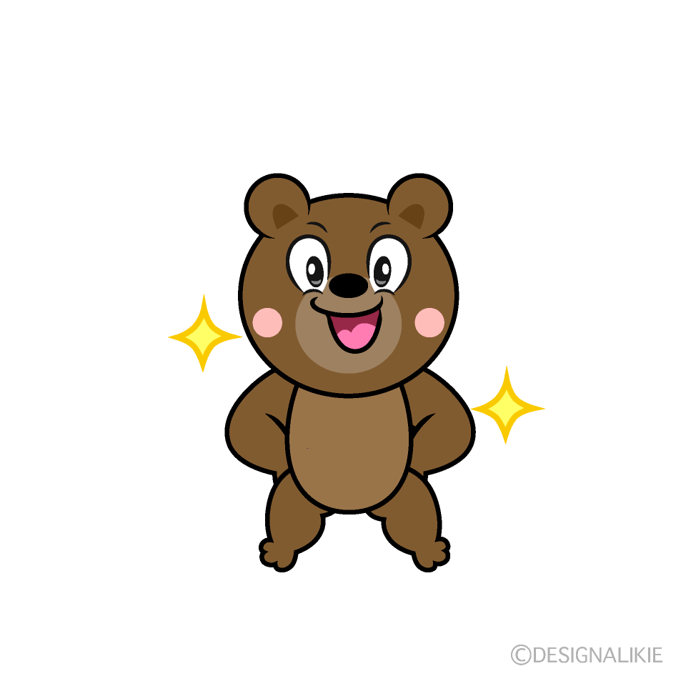 Glitter Bear Cartoon Character Image