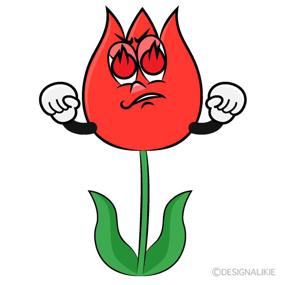 Enthusiasm Tulip Cartoon Character Image