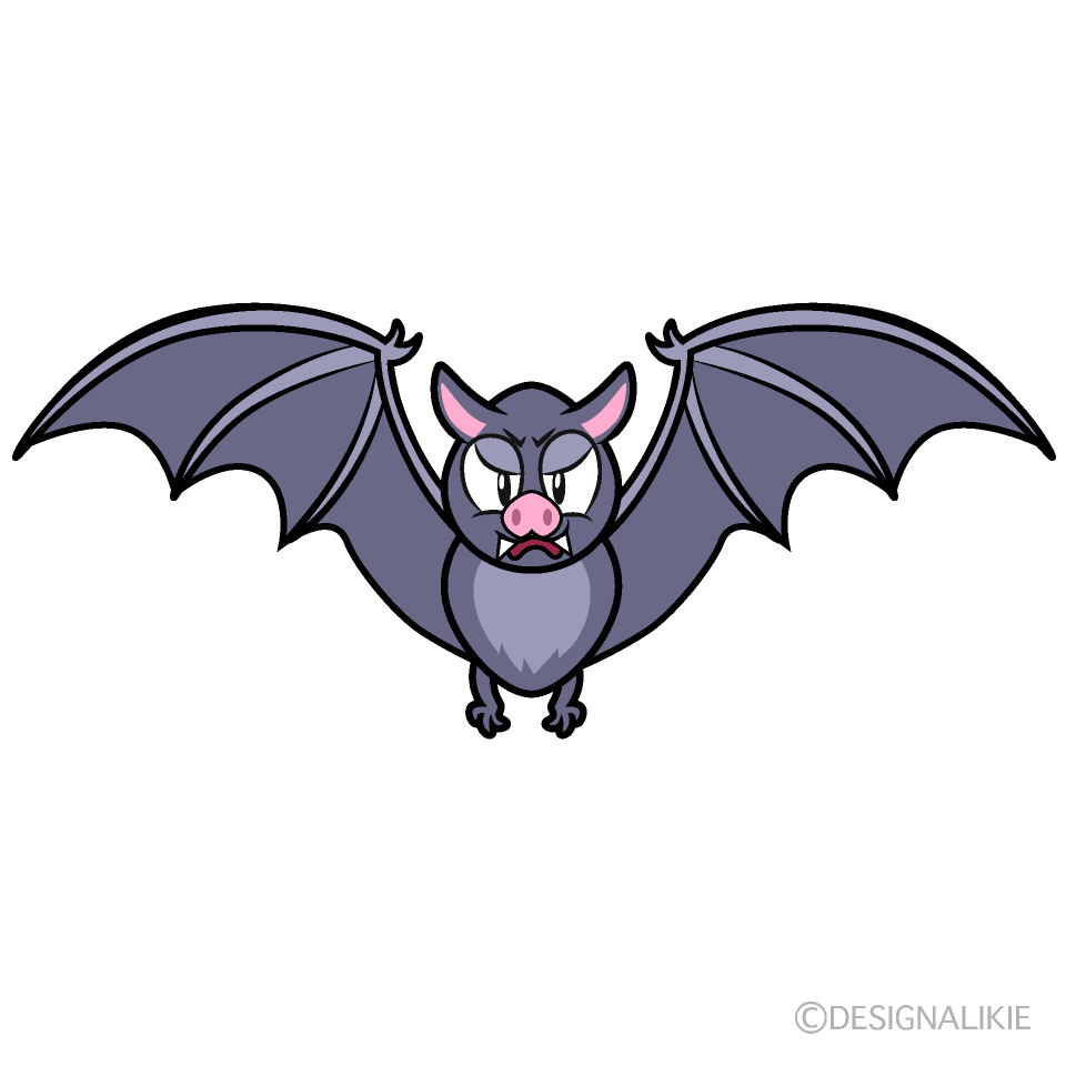Angry Bat Cartoon Character Image