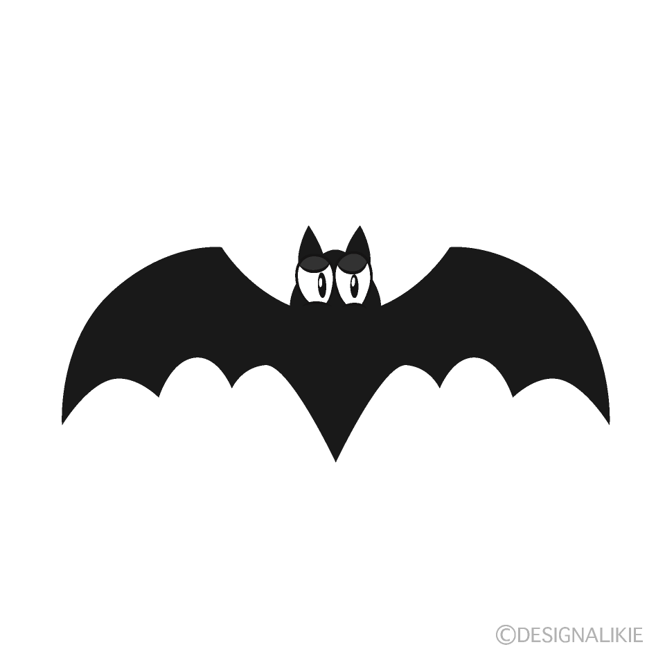 Black Bat Cartoon Character Image