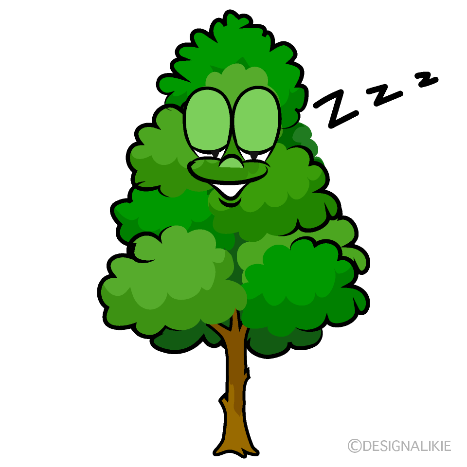 Árbol Alto Durmiendo Animado