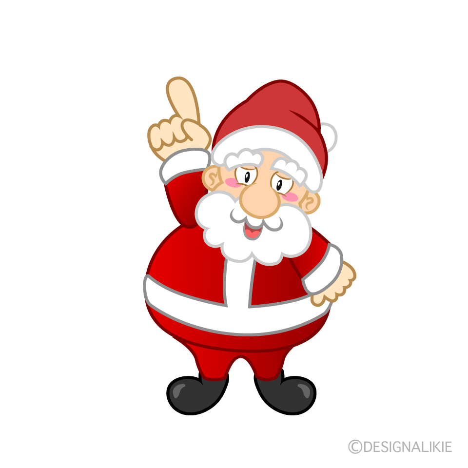 Papá Noel Posando Animado