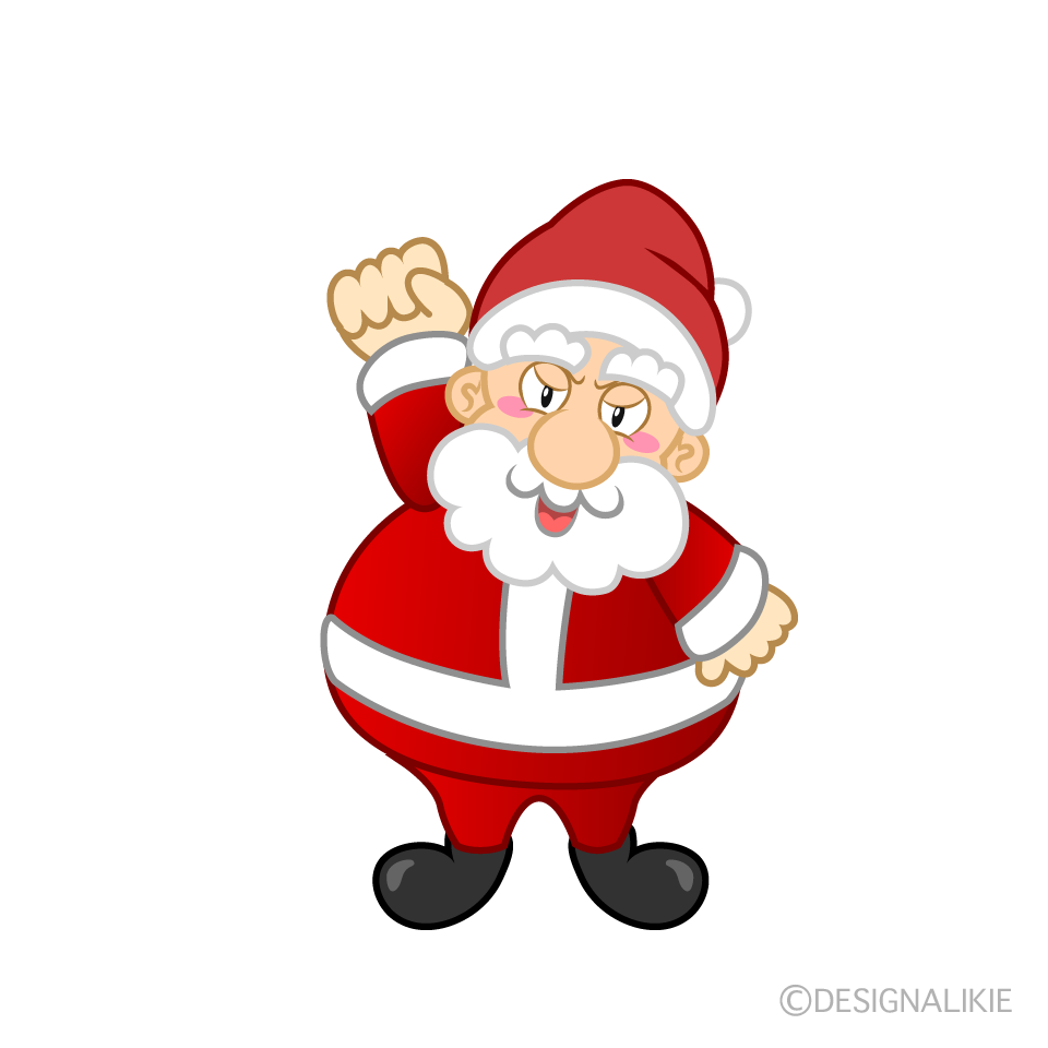 Angry Santa Cartoon Character Image