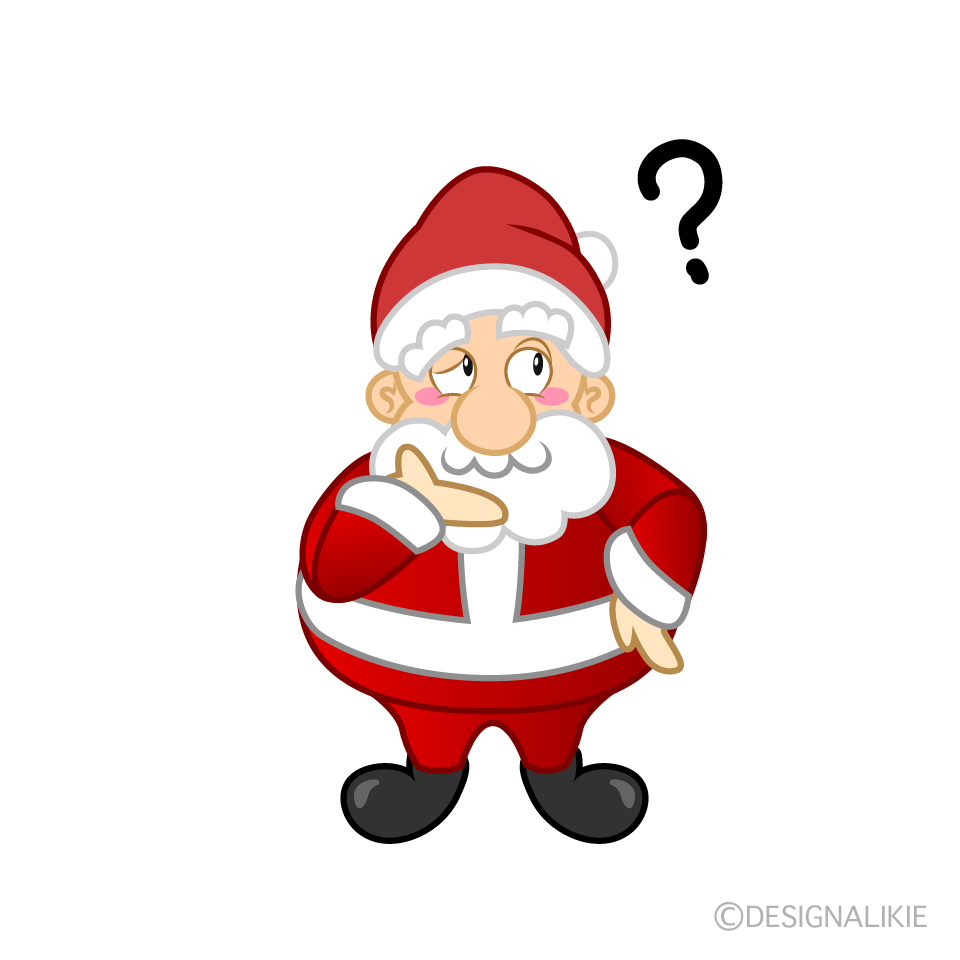 Papá Noel Pensando Animado