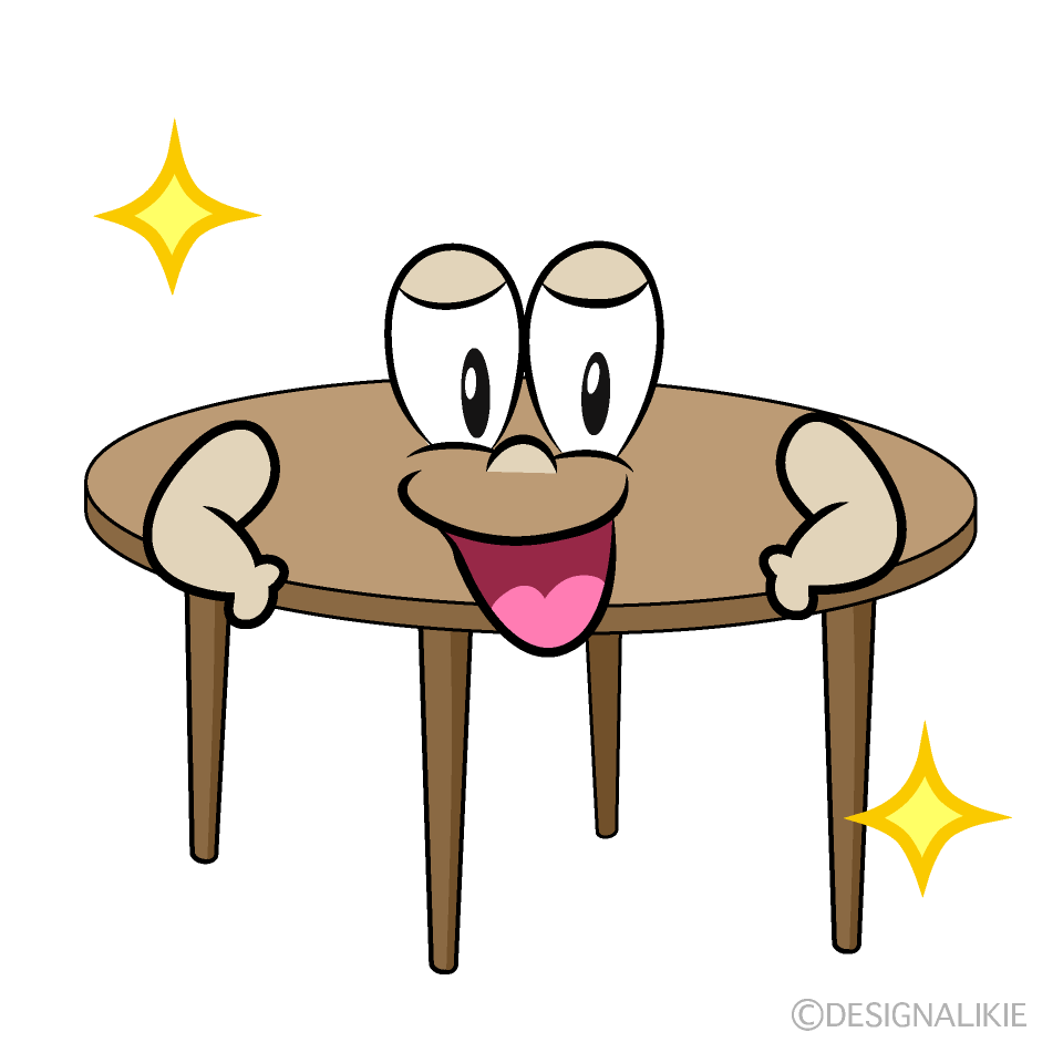 Glitter Table Cartoon Character Image