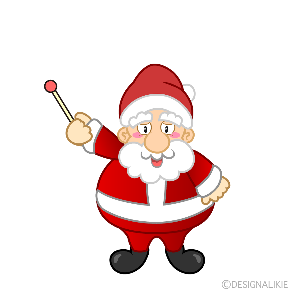 Speaking Santa Cartoon Character Image
