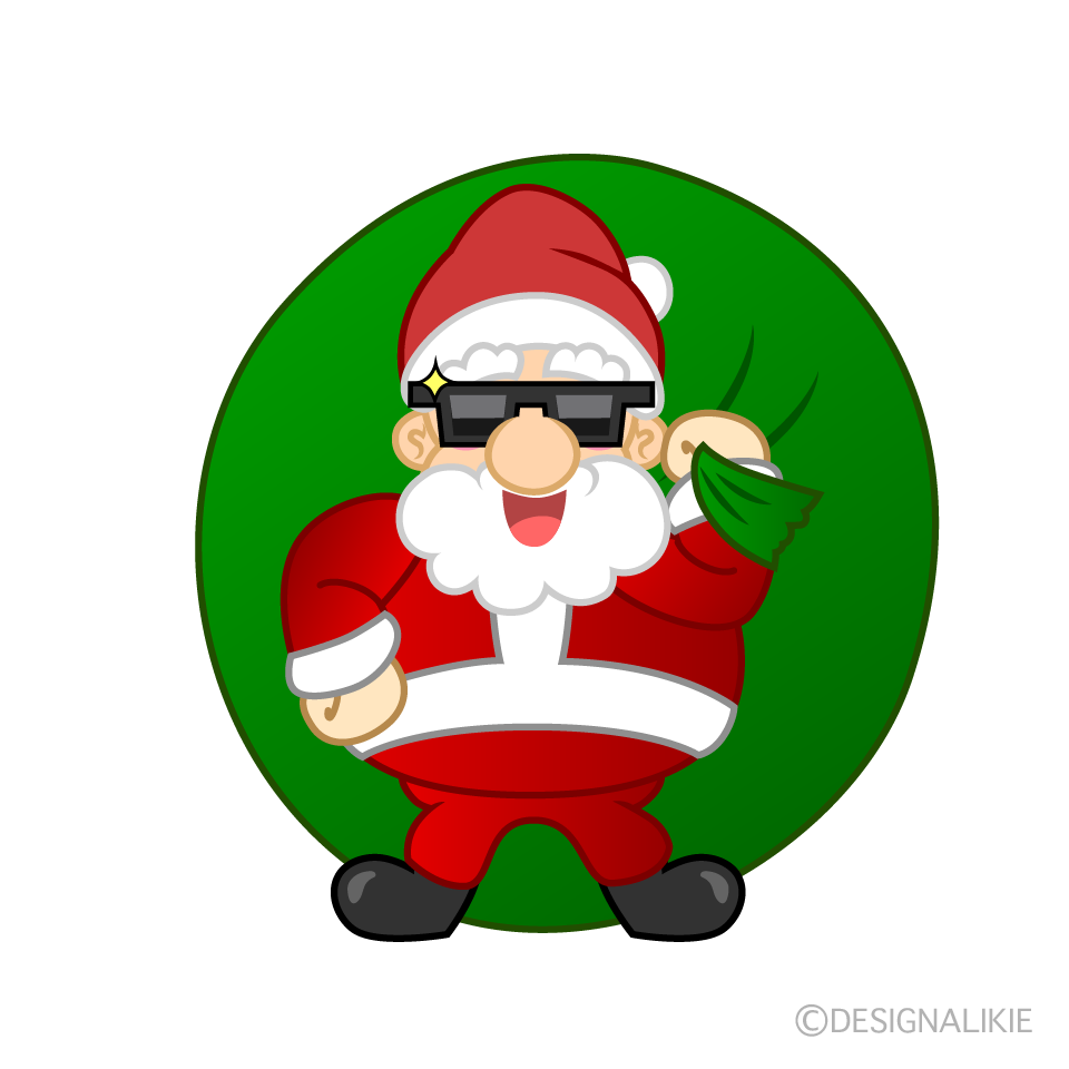 Cool Santa Cartoon Character Image