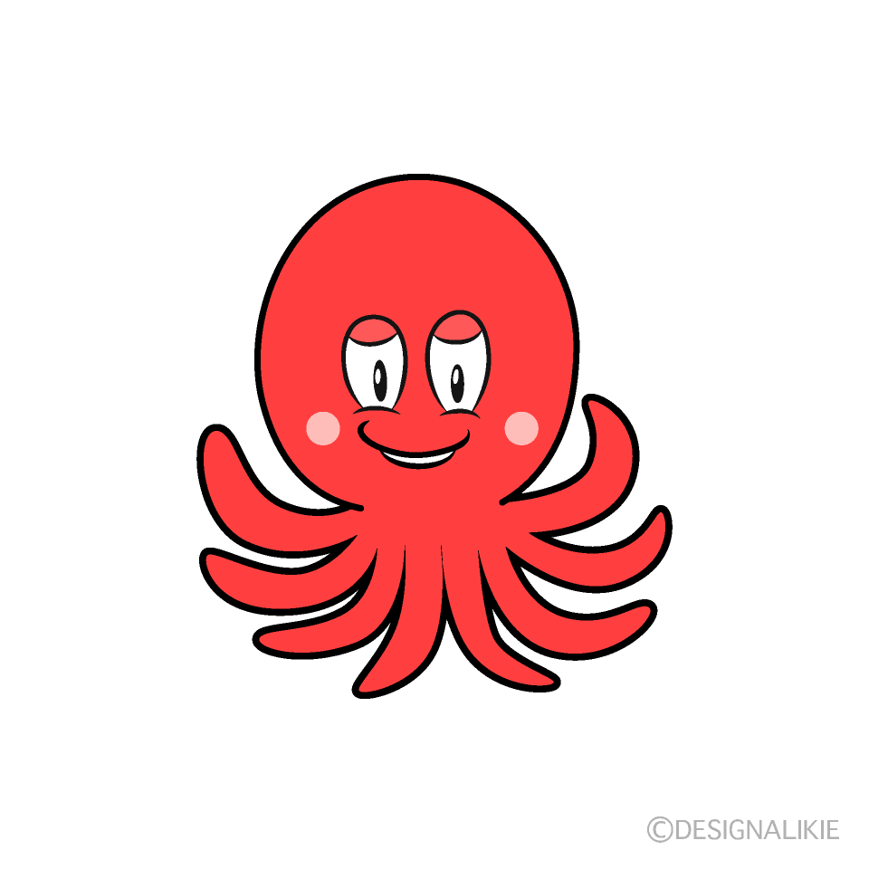 Octopus Cartoon Character Image