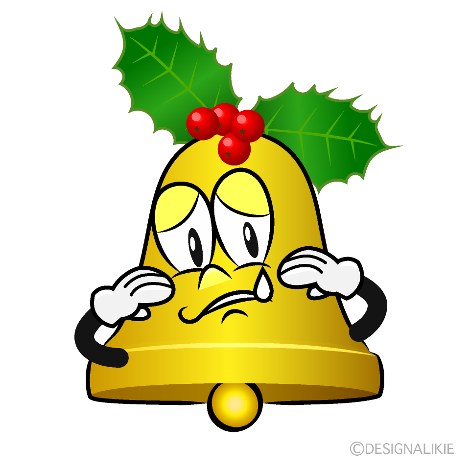 Sad Bell Cartoon Character Image