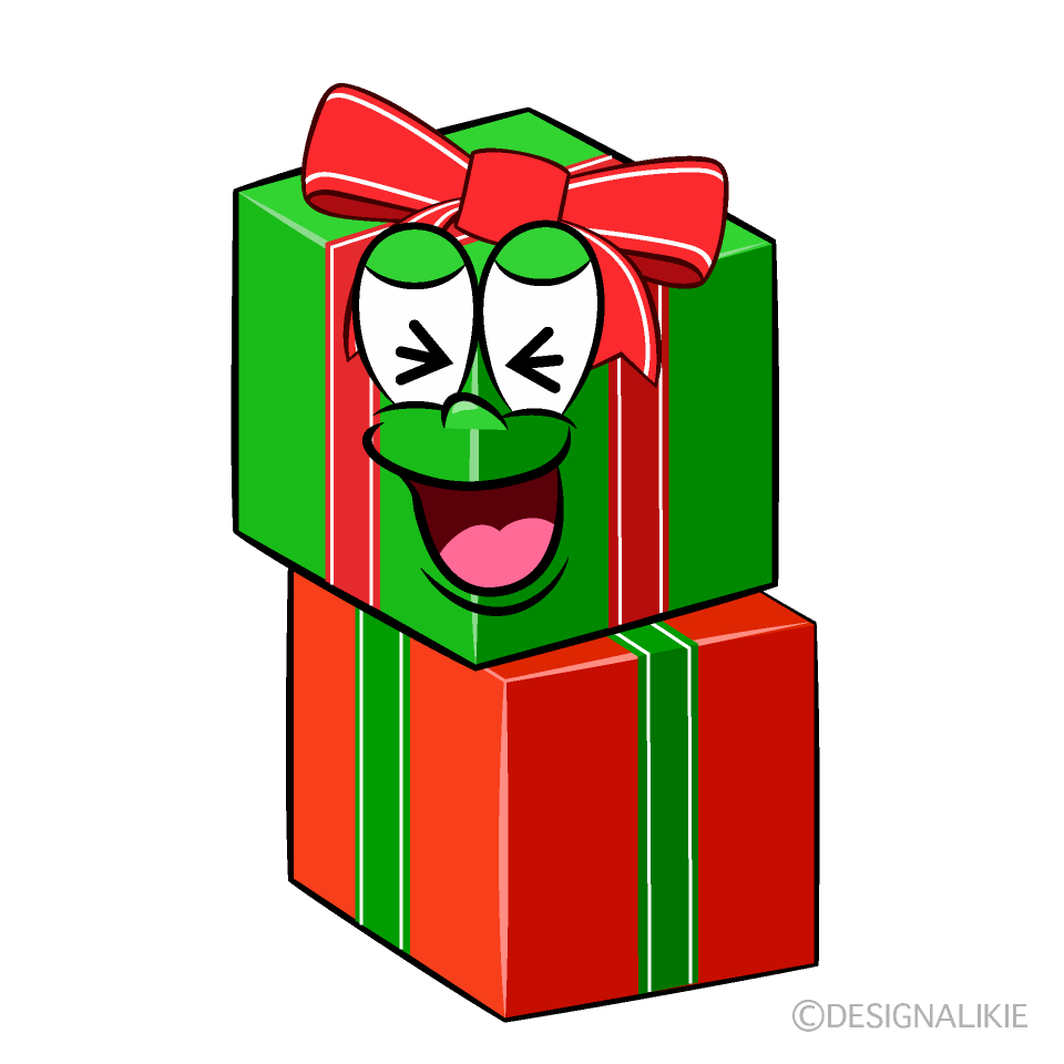 Laughing Present Cartoon Character Image