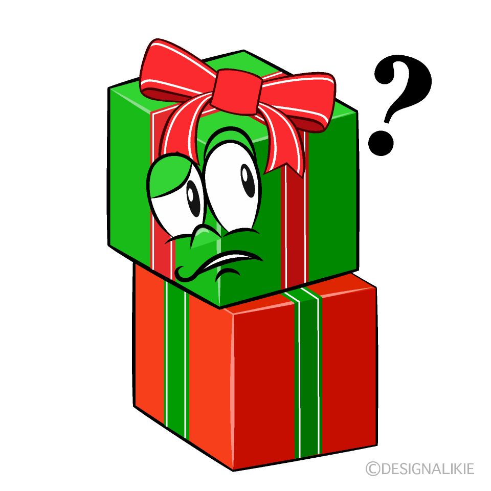 Thinking Present Cartoon Character Image
