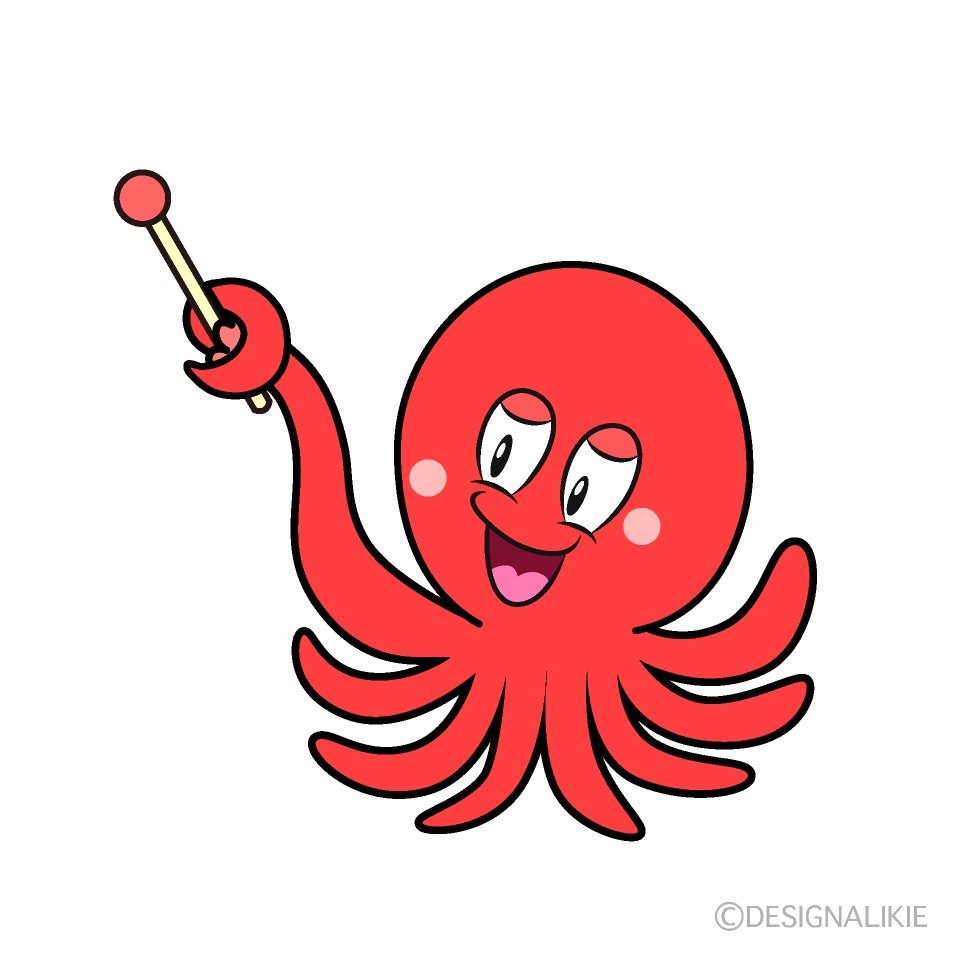 Speaking Octopus Cartoon Character Image