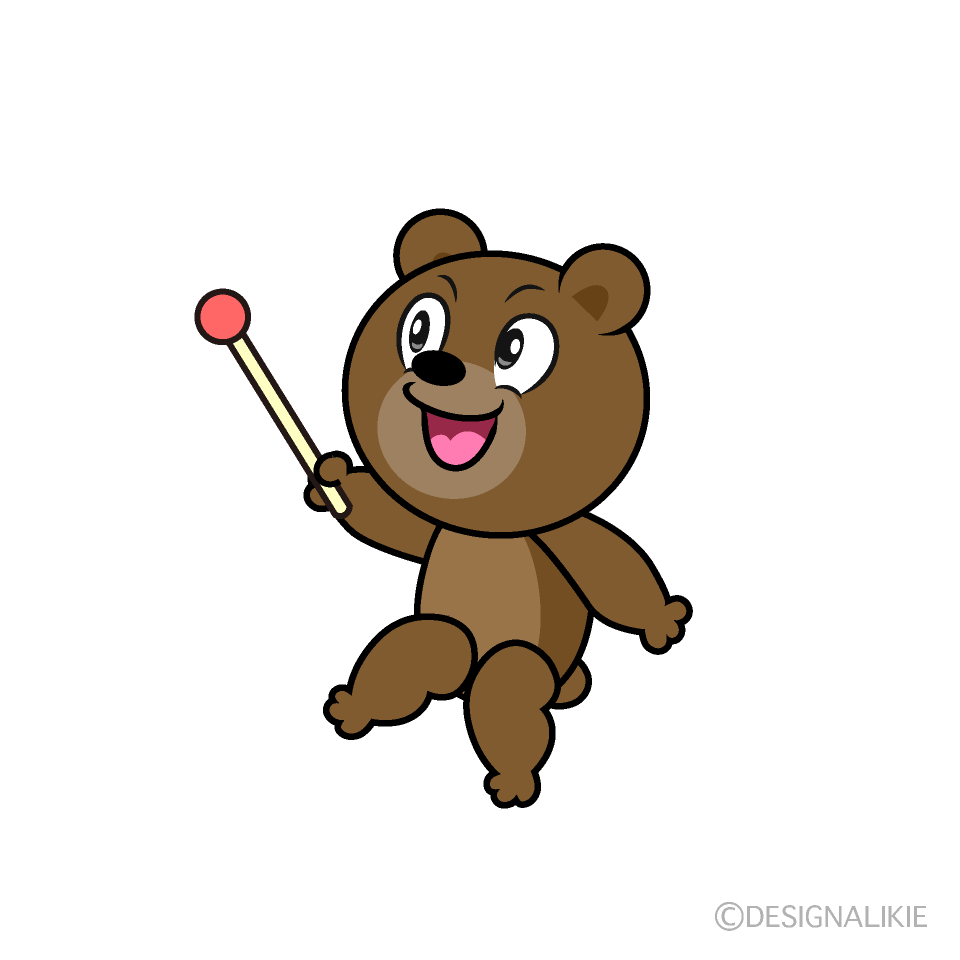 Speaking Bear Cartoon Character Image