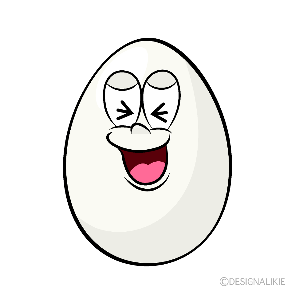 Laughing Egg Cartoon Character Image