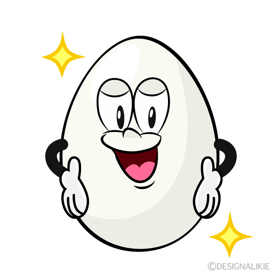 Glitter Egg Cartoon Character Image