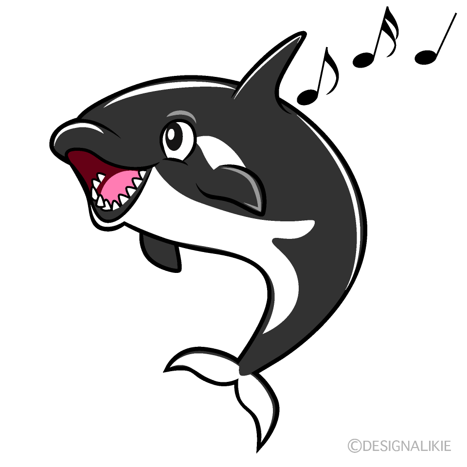 Singing Orca Cartoon Character Image