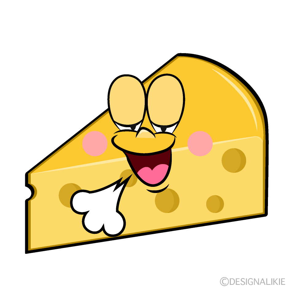 Relaxing Cheese Cartoon Character Image