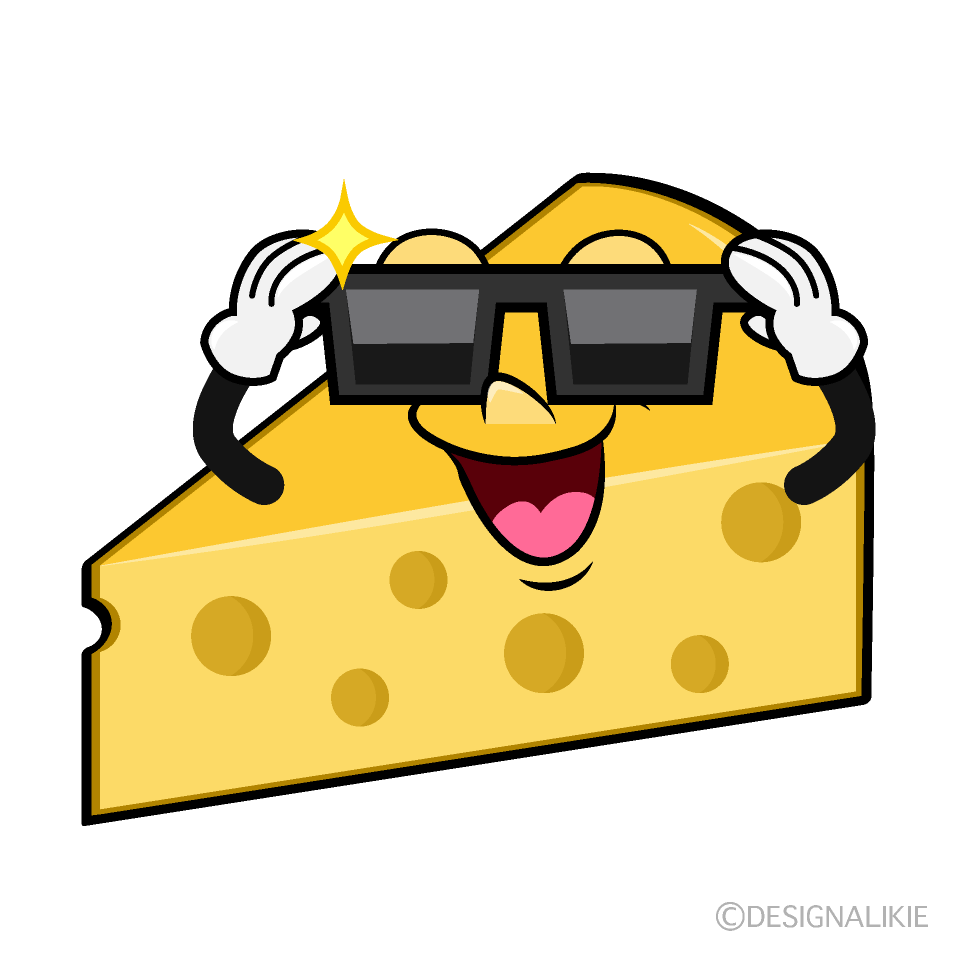 Cool Cheese Cartoon Character Image