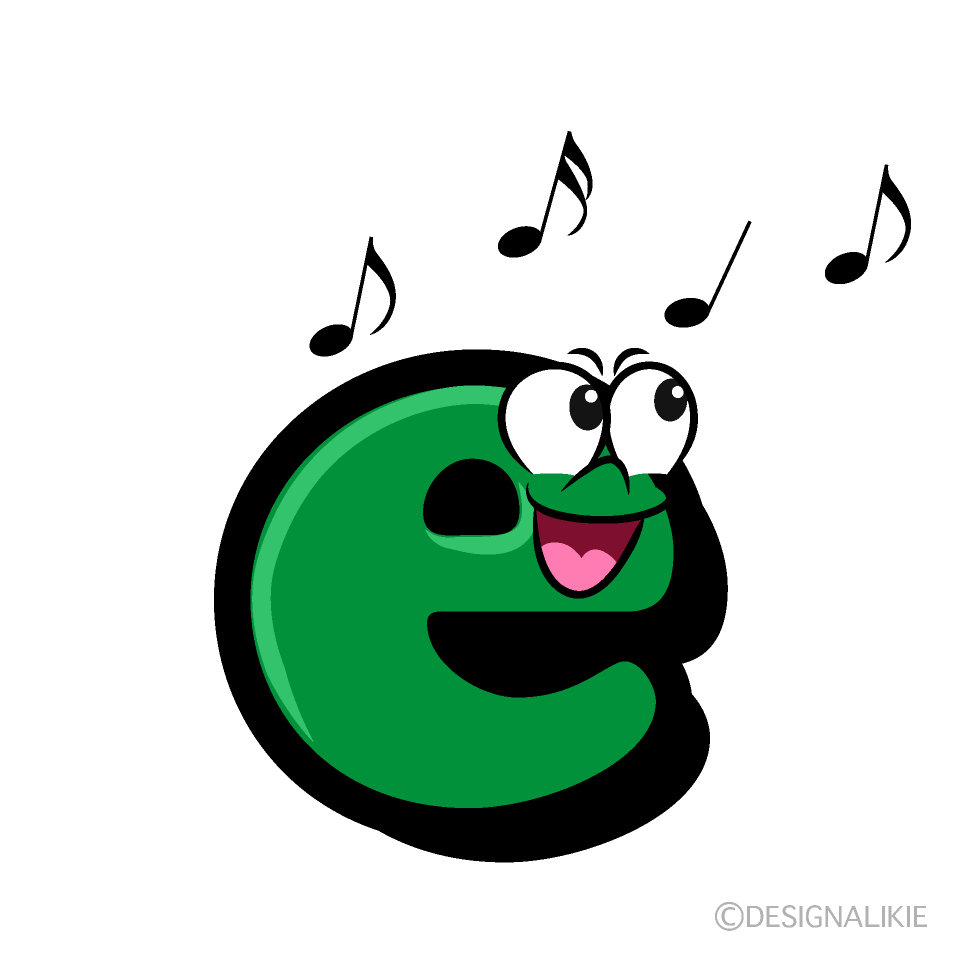 Singing e Cartoon Character Image